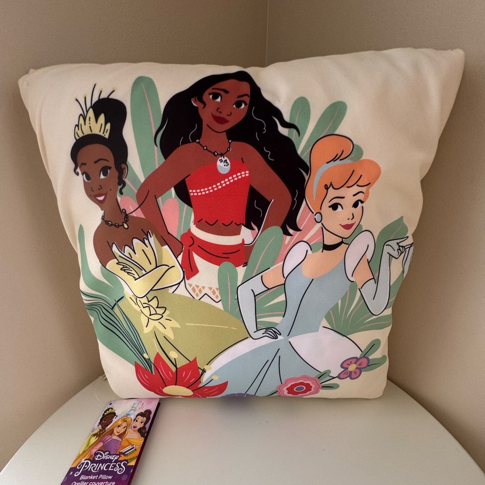 Disney Princess Blanket Pillow